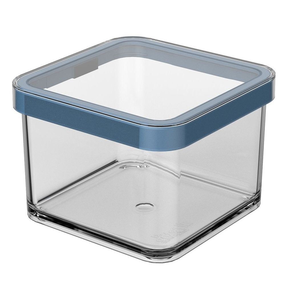 Rotho Loft Bewaardoos 10X10X7.2 Cm 0.5L Horizon Blauw/Transparant