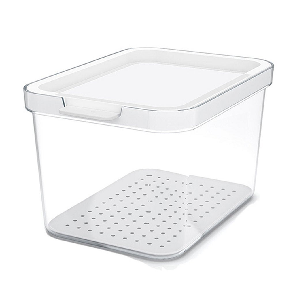 Rotho Cauma Koelkastorganizer 13.6X18.4X11.3 Cm 2.15L Wit/Transparant