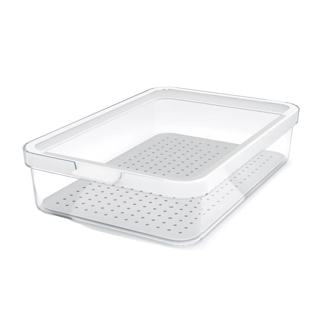 Rotho Cauma Koelkastorganizer 27X18.4X6.2 Cm 2.6L Wit/Transparant