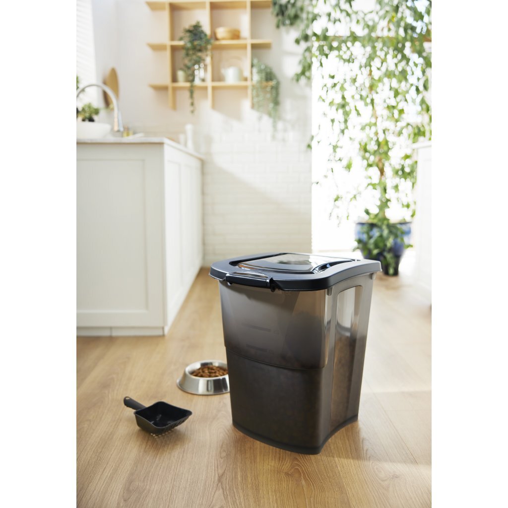 Rotho Archie Pet Food Container 38L Antraciet/Transparant