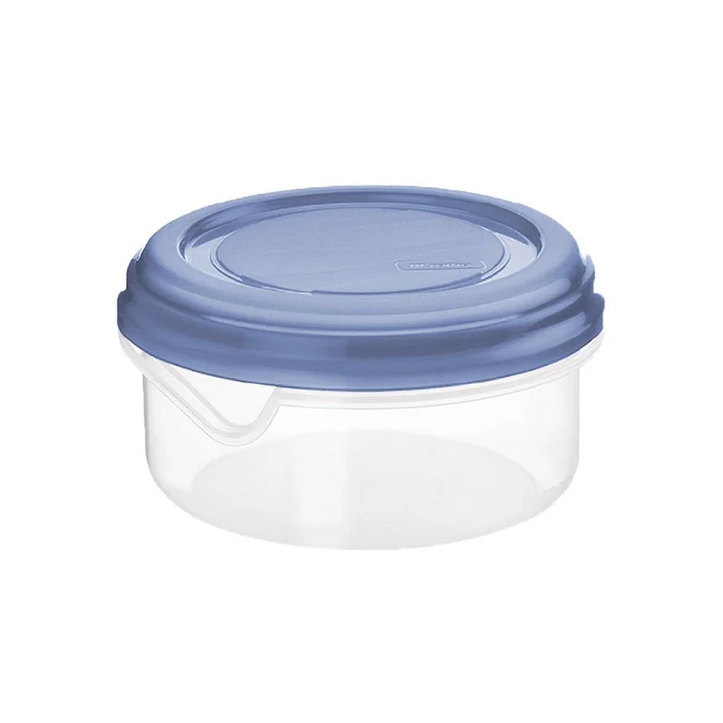 Rotho Rondo Koelkast Bewaardoos Rond 0.4L Horizon Blauw/Transparant