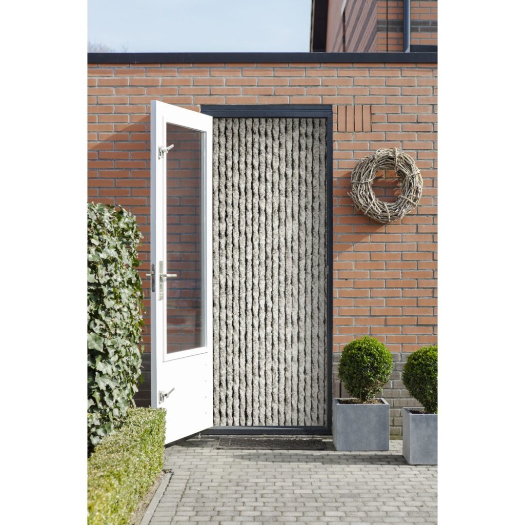 Overige Merken Vliegengordijn Martinique 90X230 Cm Grijs/Wit