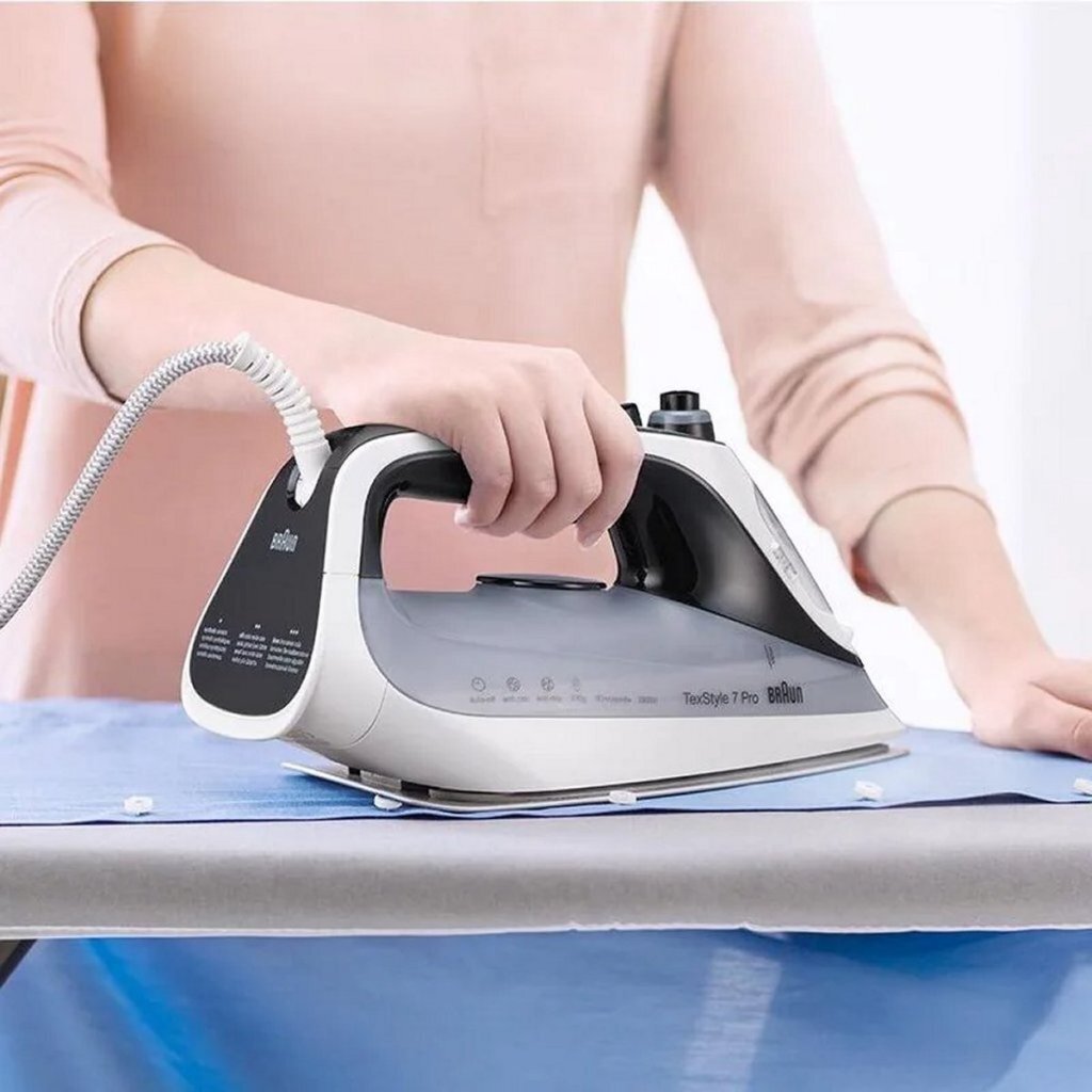 Braun Si7149Wb Wt/Zw Texstyle7 Pro Stoomstrijkijzer Zwart/Wit