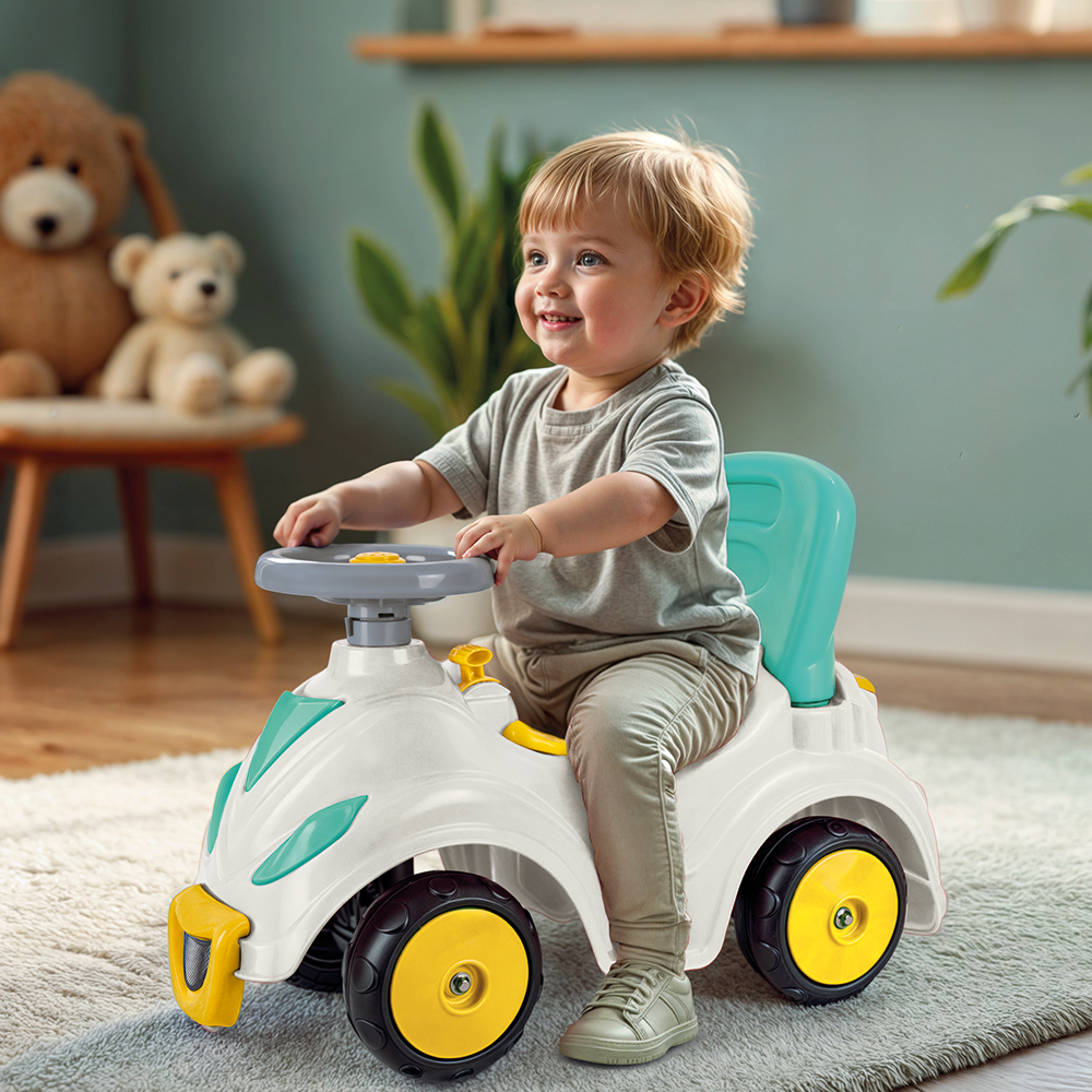 Dolu Smile Car Loopauto Geel/Blauw