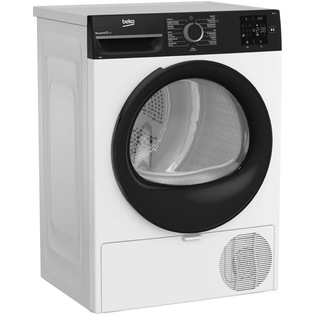 Beko Bm3T3823B Warmtepompdroger 8 Kg Wit/Zwart