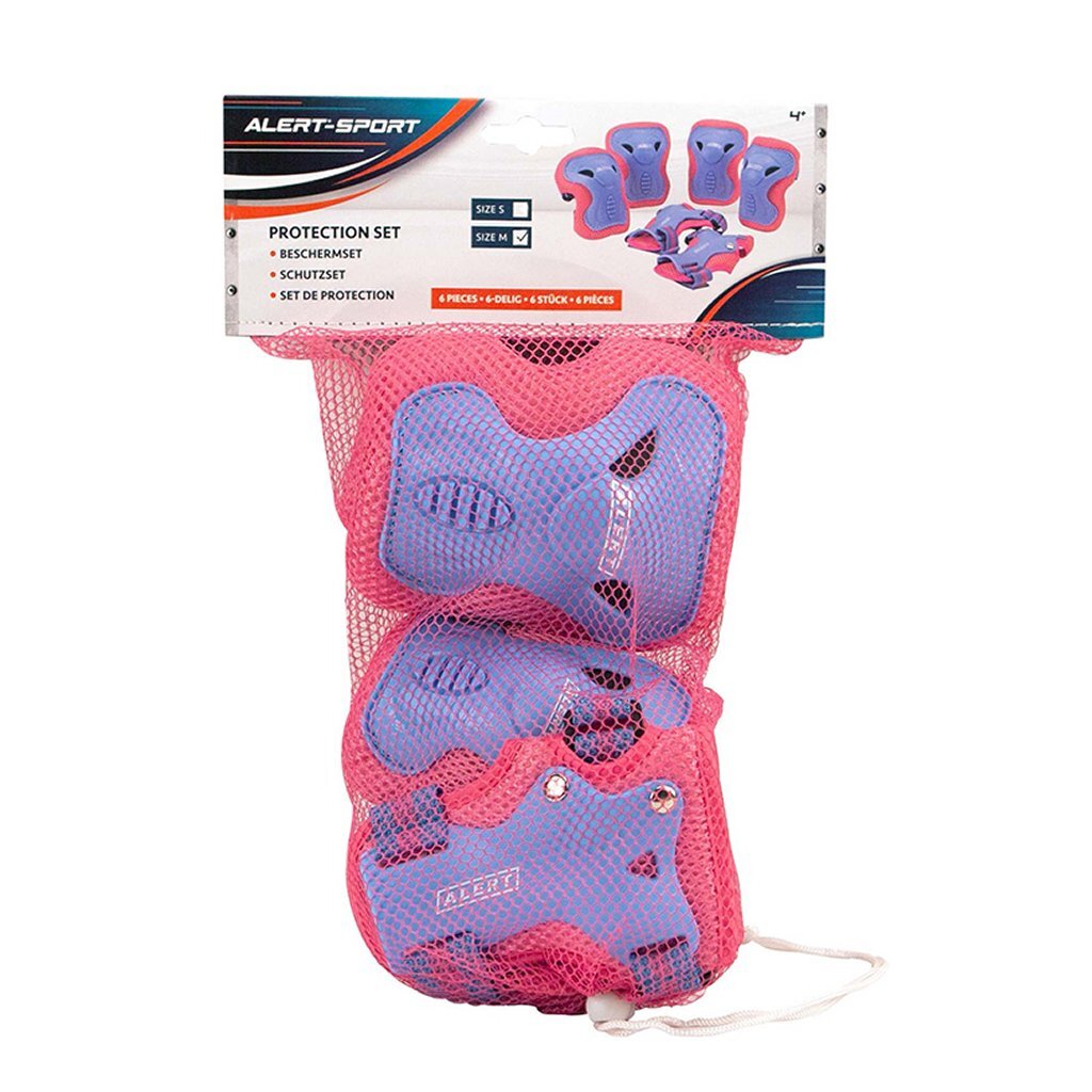 Alert Sport Beschermset M 3-Delig Roze/Paars