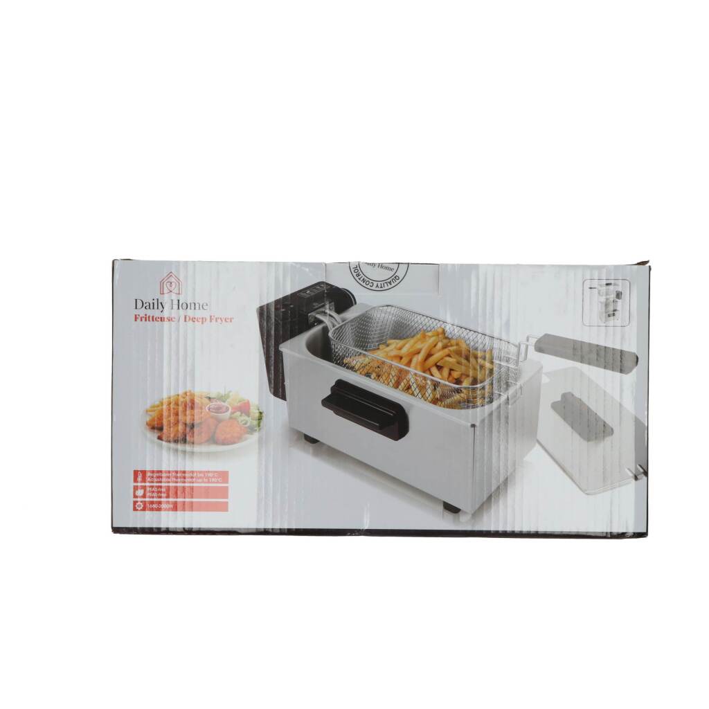 Daily Home Friteuse 3L Rvs/Zwart