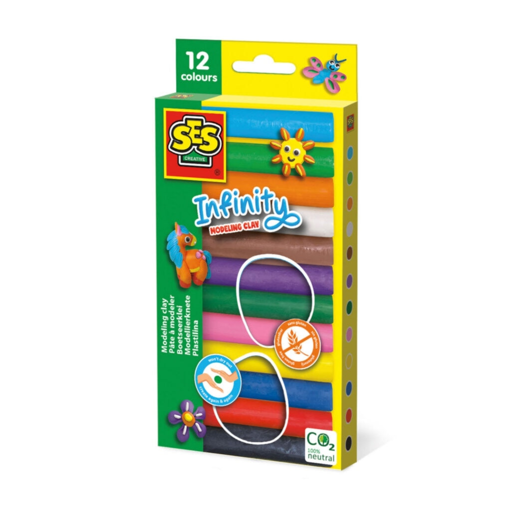 Ses Infinity Boetseerklei 12 Pak 180 Gr.