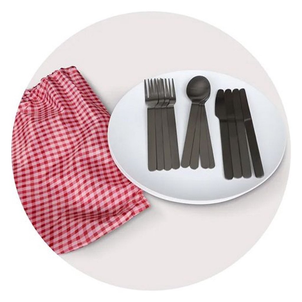 Toppoint Fietstas Met Picknick Set 26X13X34 Cm Donkerblauw