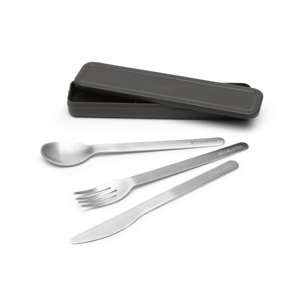 Brabantia Make &Amp; Take Bestekset 3-Delig Donkergrijs