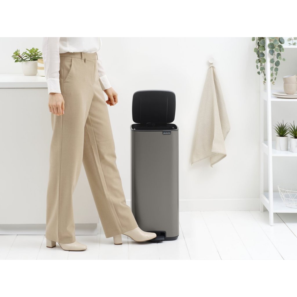 Brabantia Bo Pedaalemmer 30L Platinum