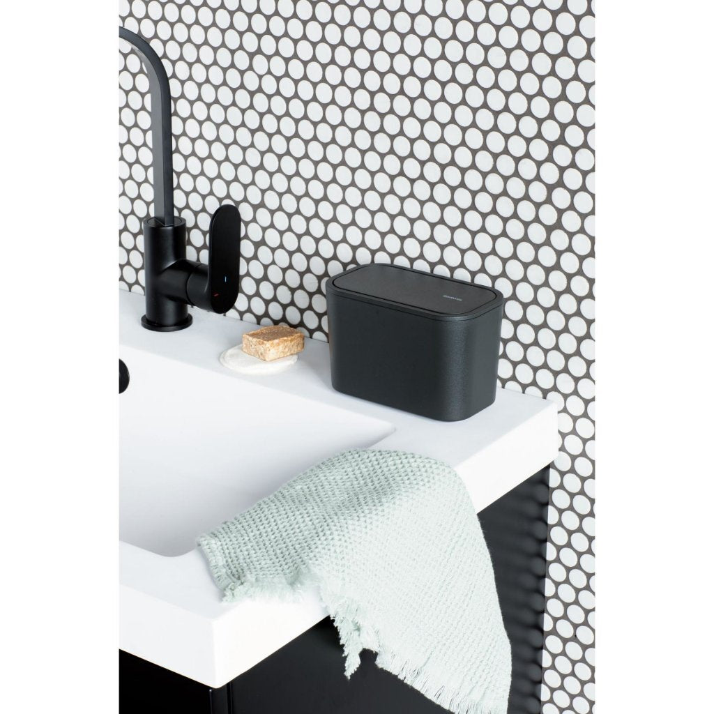 Brabantia Mindset Badkamer Afvalbakje Donkergrijs