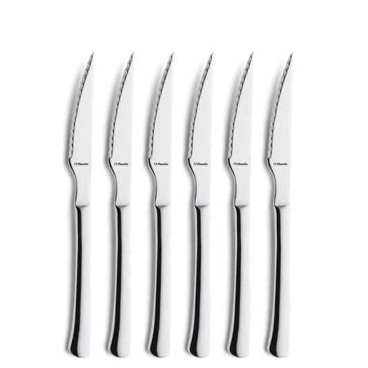 Amefa Chuletero Steakmessen 6 Stuks Rvs