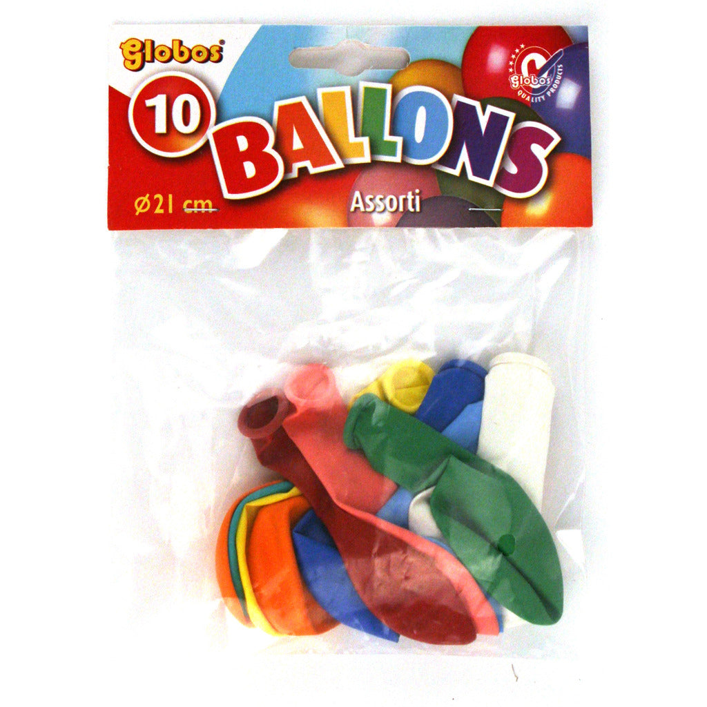 Globos Vrolijk Gekleurde Ballonnen 10 Stuks 21 Cm Assorti