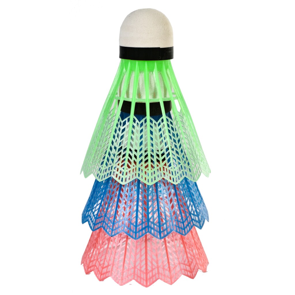 Sportx Shuttles In Koker 3 Stuks Rood/Groen/Blauw