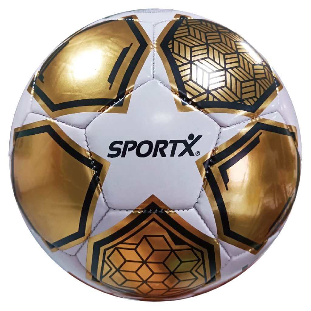 Sportx Voetbal Color Star Metallic 330-350 G Wit/Goud