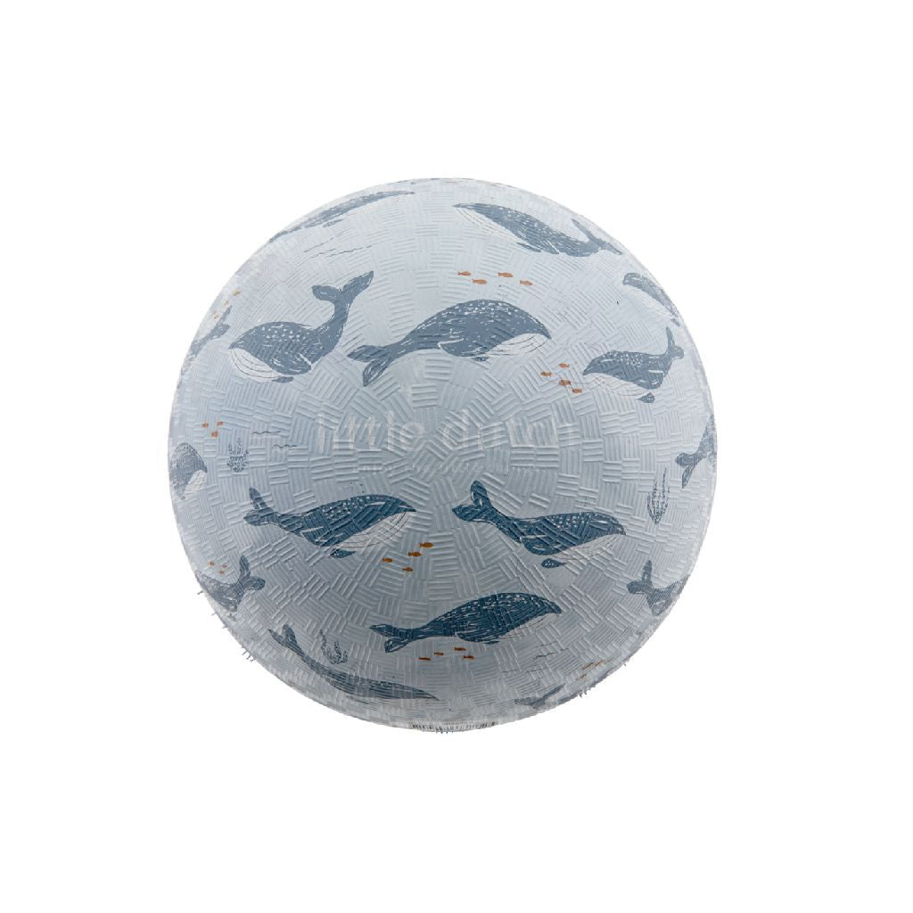 Little Dutch Ocean World Bal 18 Cm Blauw/Rubber