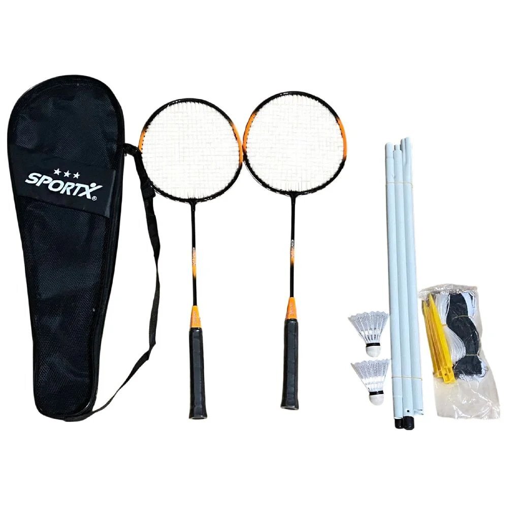 Sportx Badmintonset 3 Sterren + Net Assorti