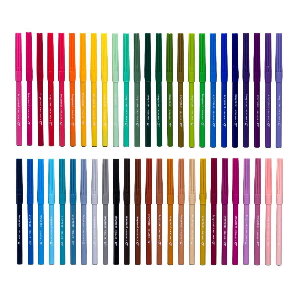 Bruynzeel Viltstiften 50 Kleuren