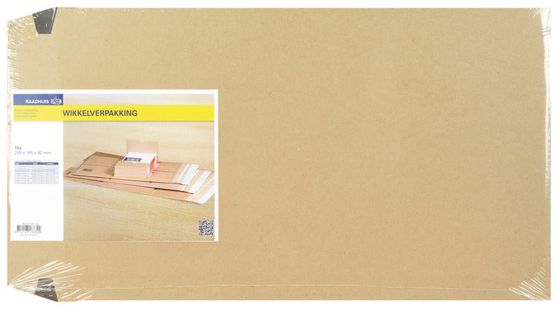 Raadhuis Rd-351156-10 Wikkelverpakking A5+ 249X165X60Mm Bruin 10 Stuks