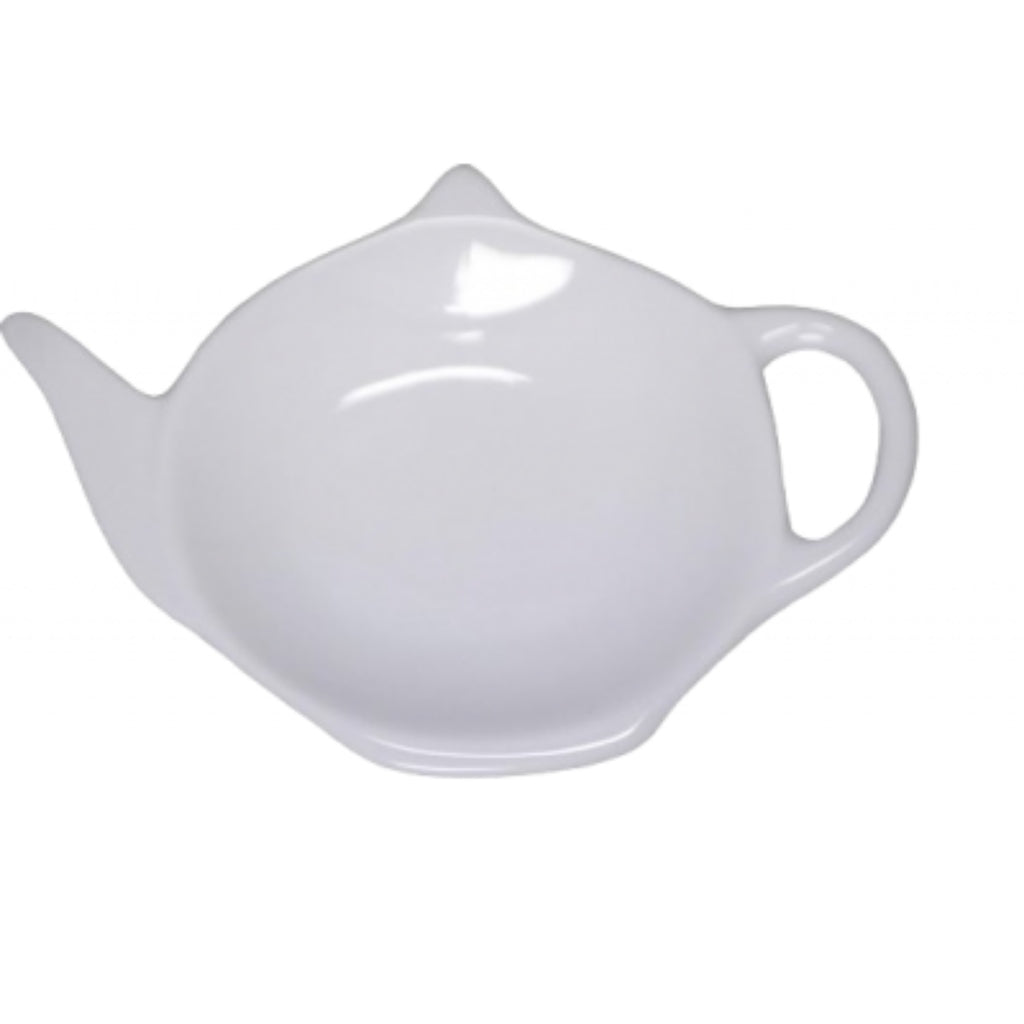 Overige Merken Theezakjeshouder Theepot 12 Cm Keramiek/Wit