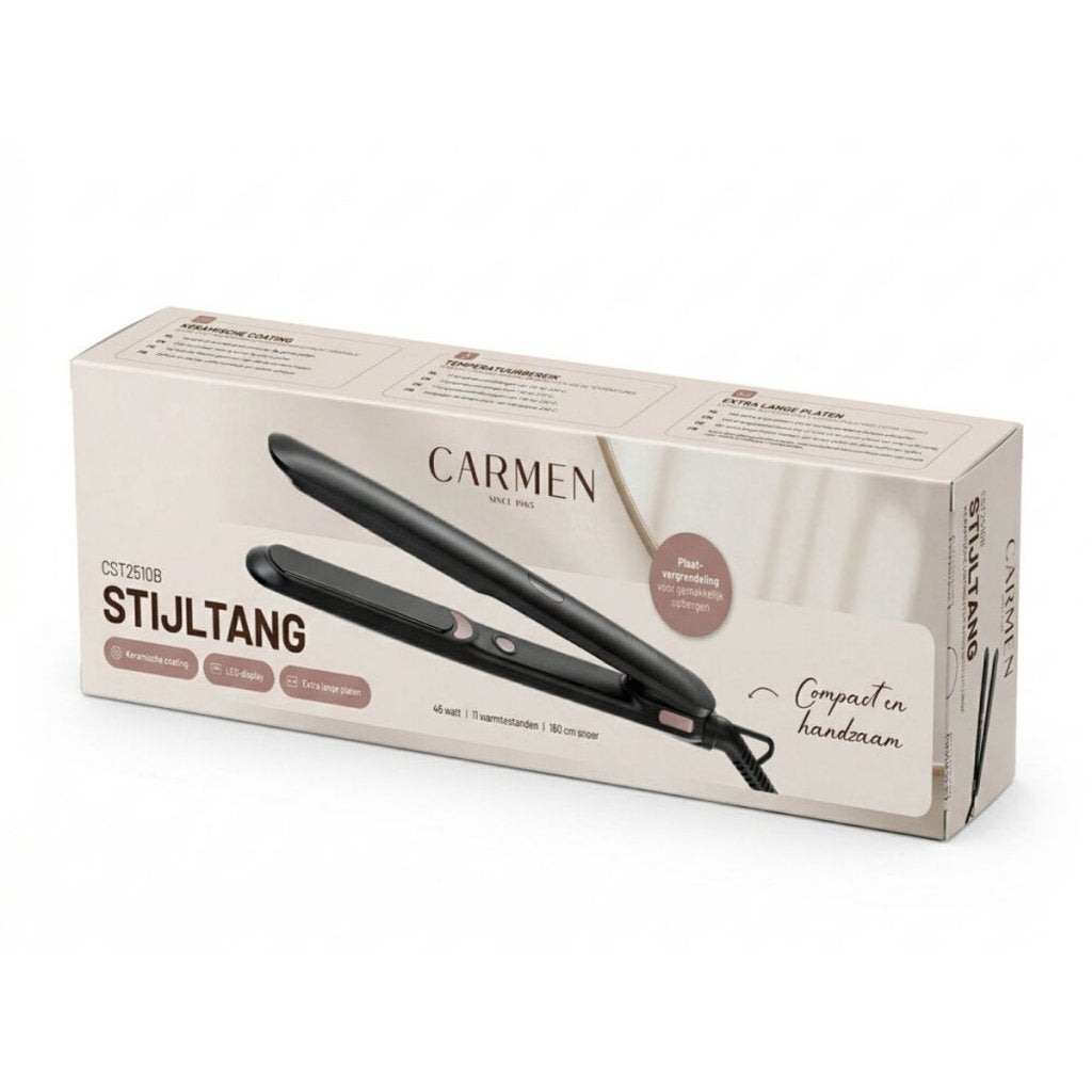 Carmen Cst2510B Stijltang Zwart