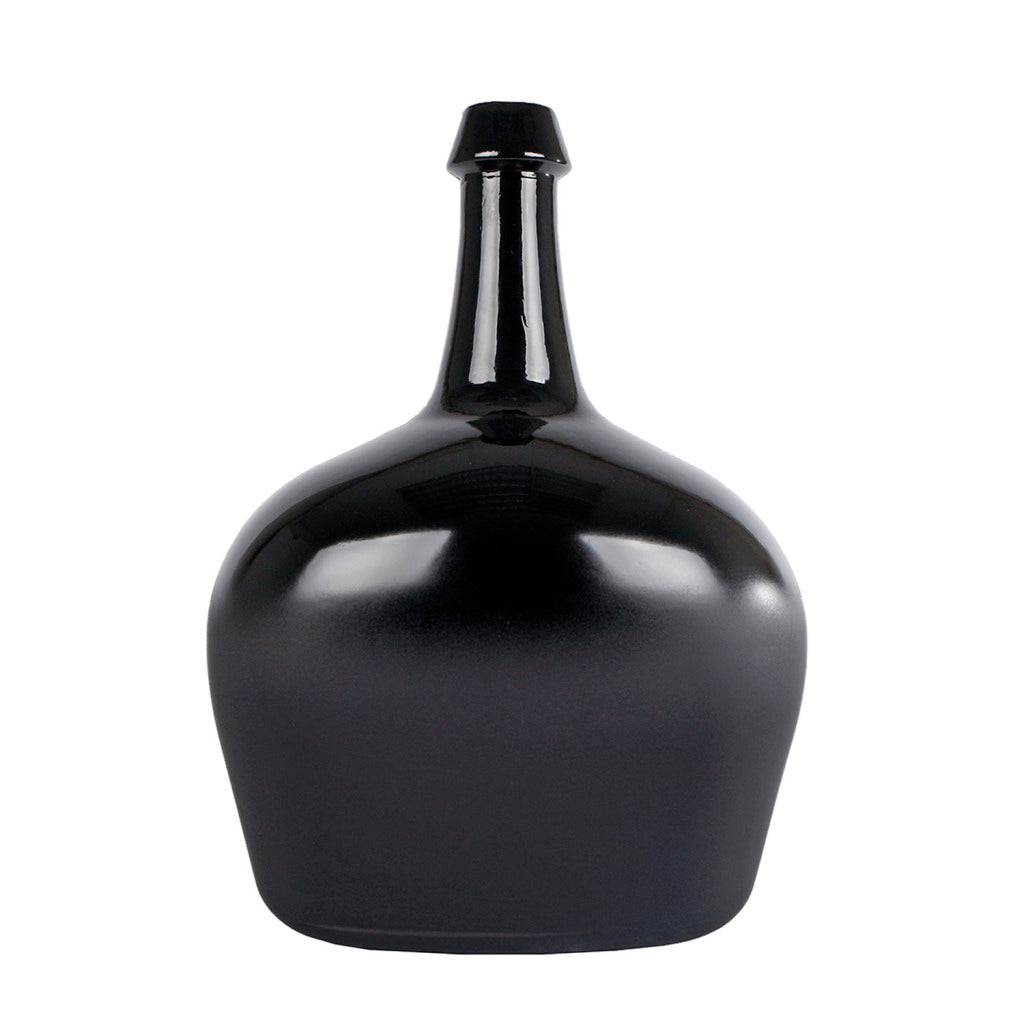 Diversen Vaas Graffa Victoria L Mat/Glanzend Zwart 27X20X38 Glas