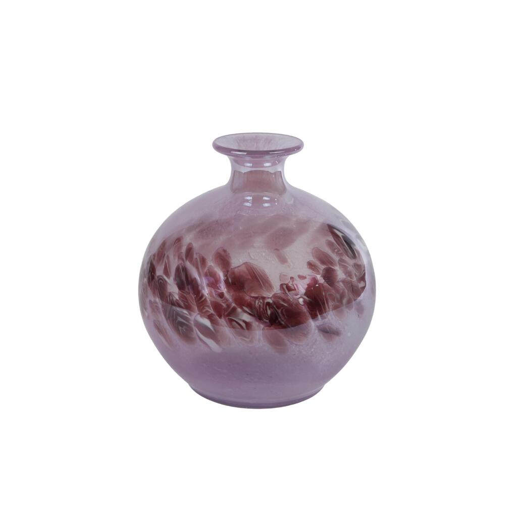 Overige Merken Glazen Vaas Orla 22X22X23.5 Cm Paars