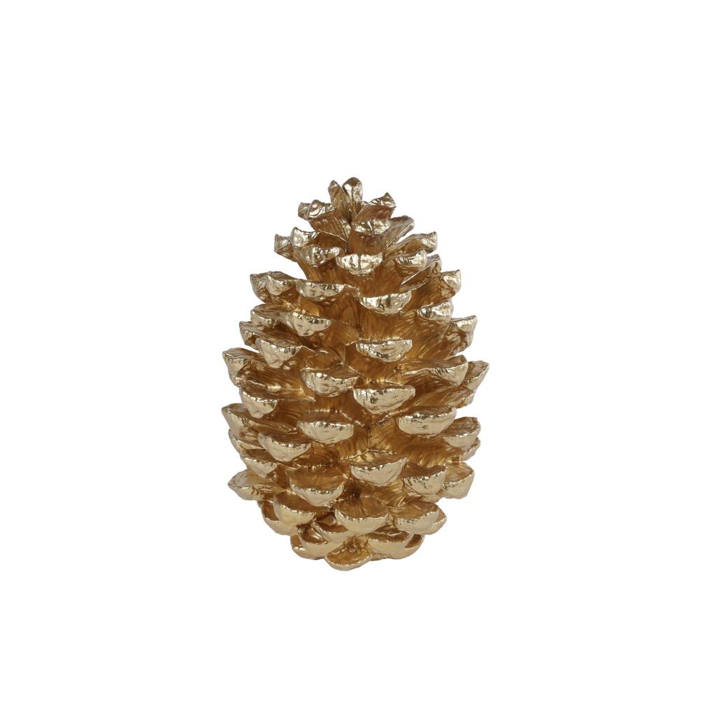 Overige Merken Sculptuur Dennenappel 21X21X29 Cm Goud
