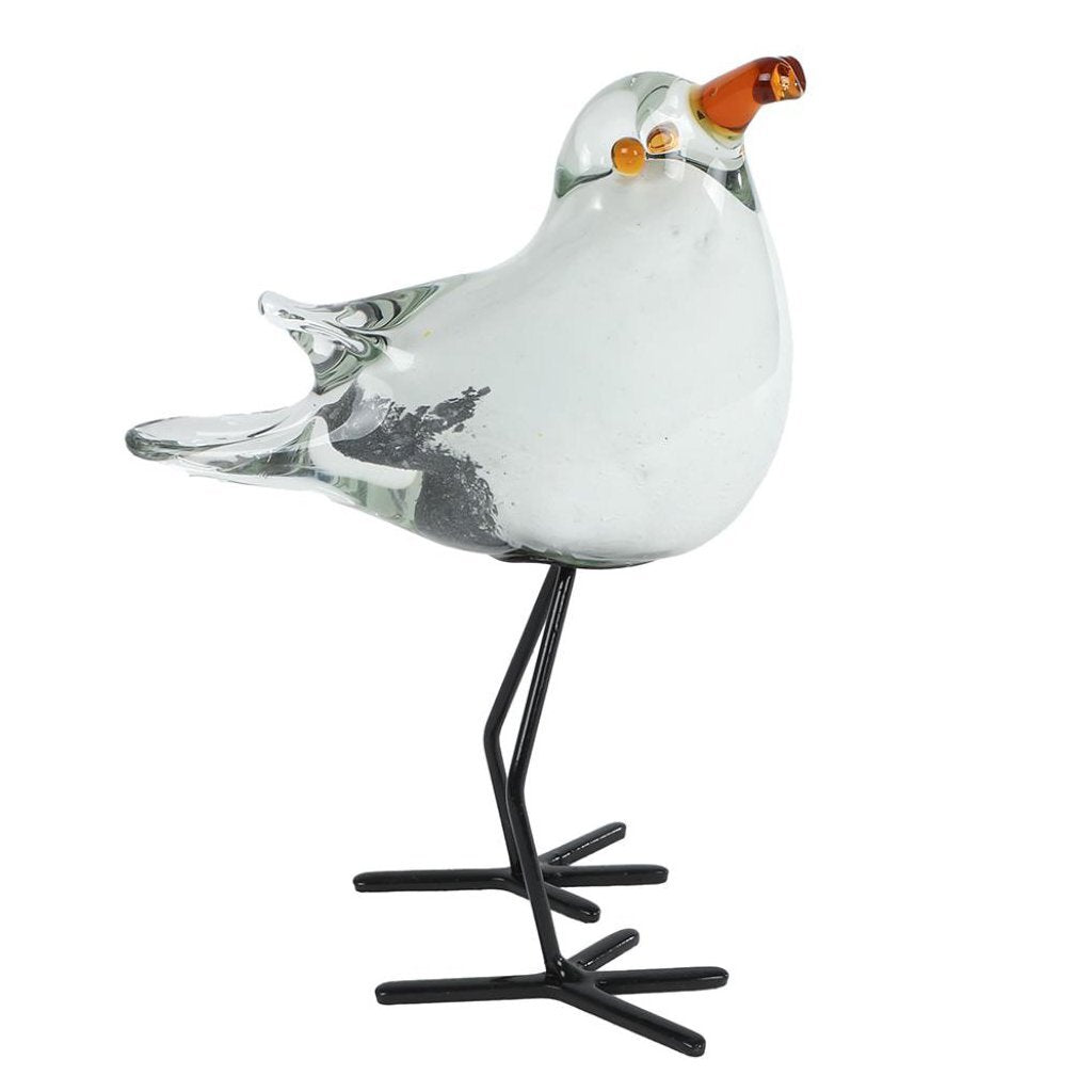Overige Merken Glazen Sculptuur Zeemeeuw 12X8,5X16 Cm