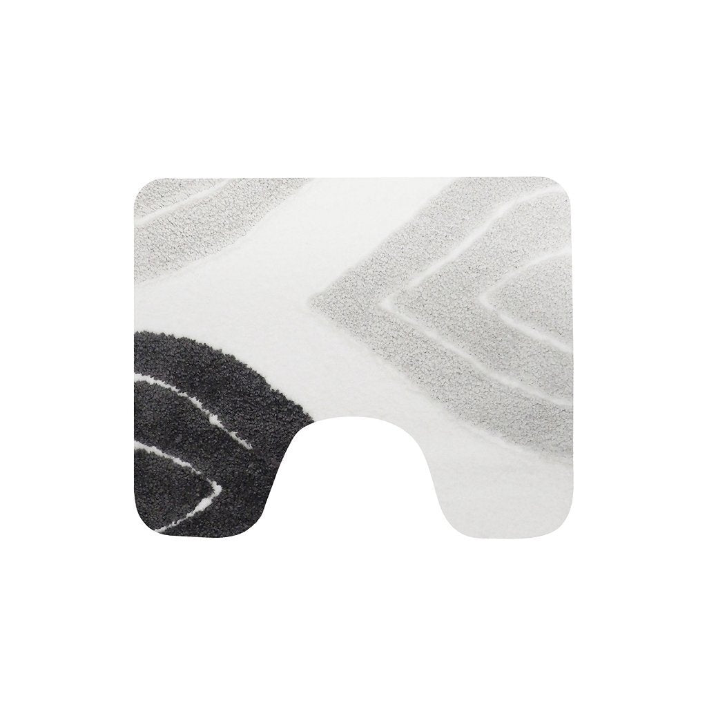 Dutch House Paris Toiletmat 60X50 Cm Grijs/Wit