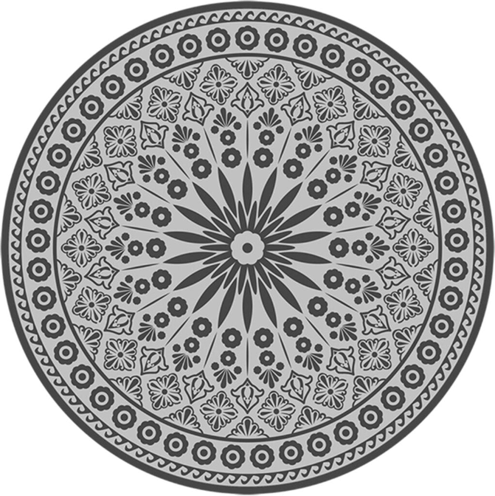 Esschert Design Tuintapijt Grijs Rond 170 Cm