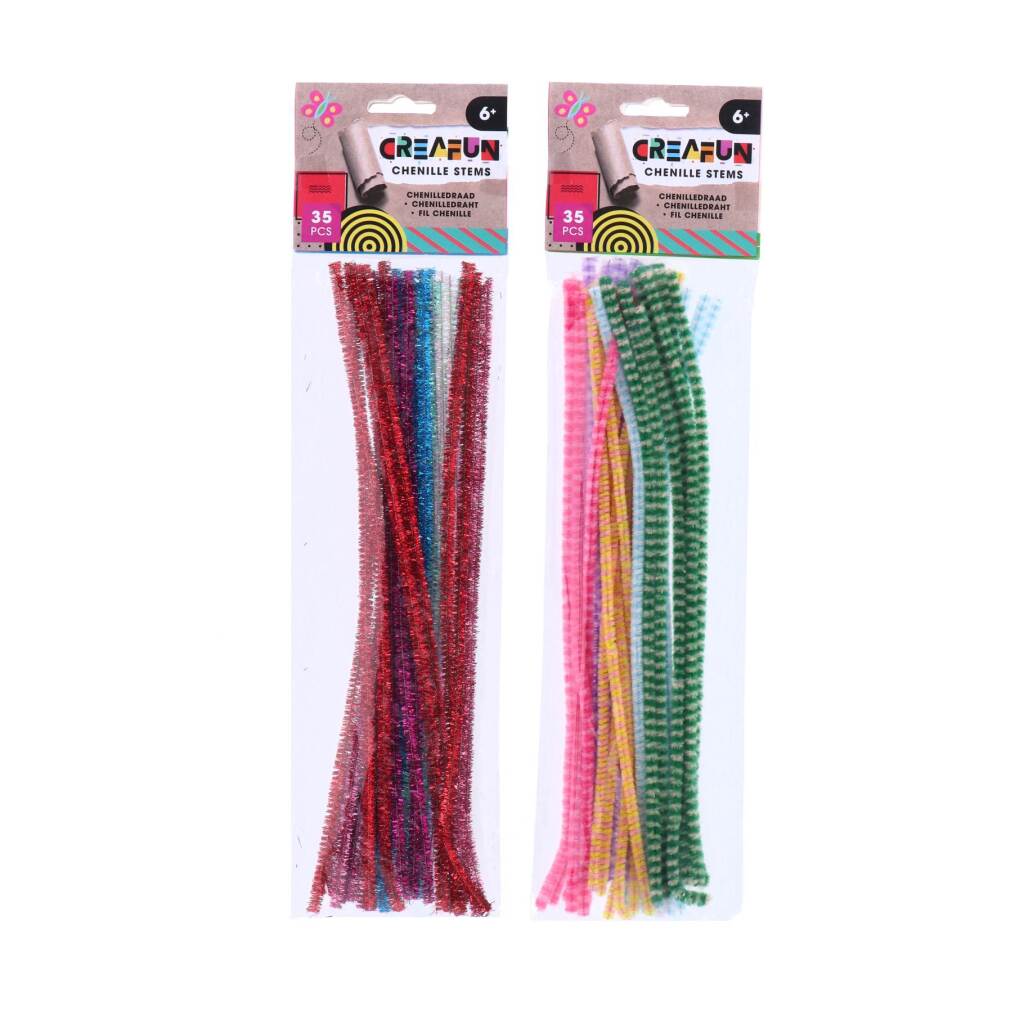 Creafun Chenille 29 Cm 35 Stuks Assorti