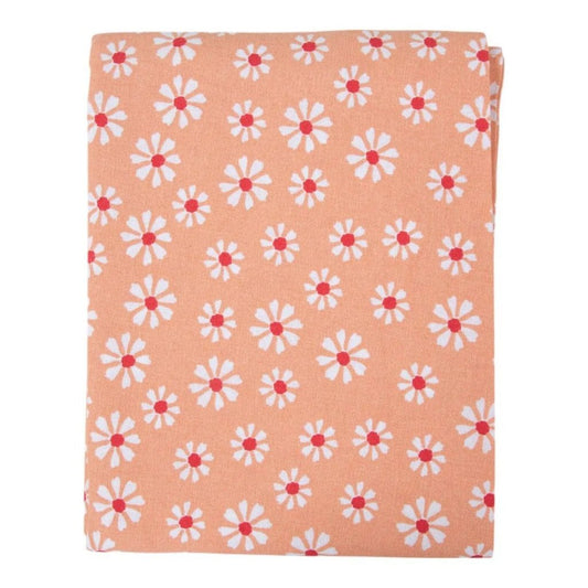 Linen&More Linen&Amp;More Daisy Flowers Tafelkleed 160 Cm Oranje/Katoen
