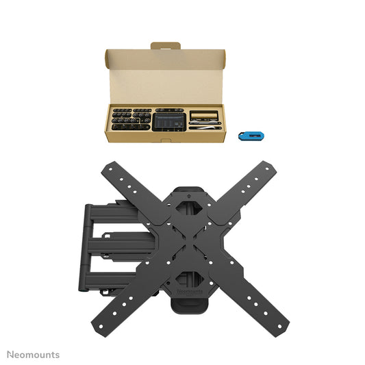 Neomounts Wl40S-850Bl14 Full Motion Wandsteun Voor Schermen Tot 65 Inch Zwart