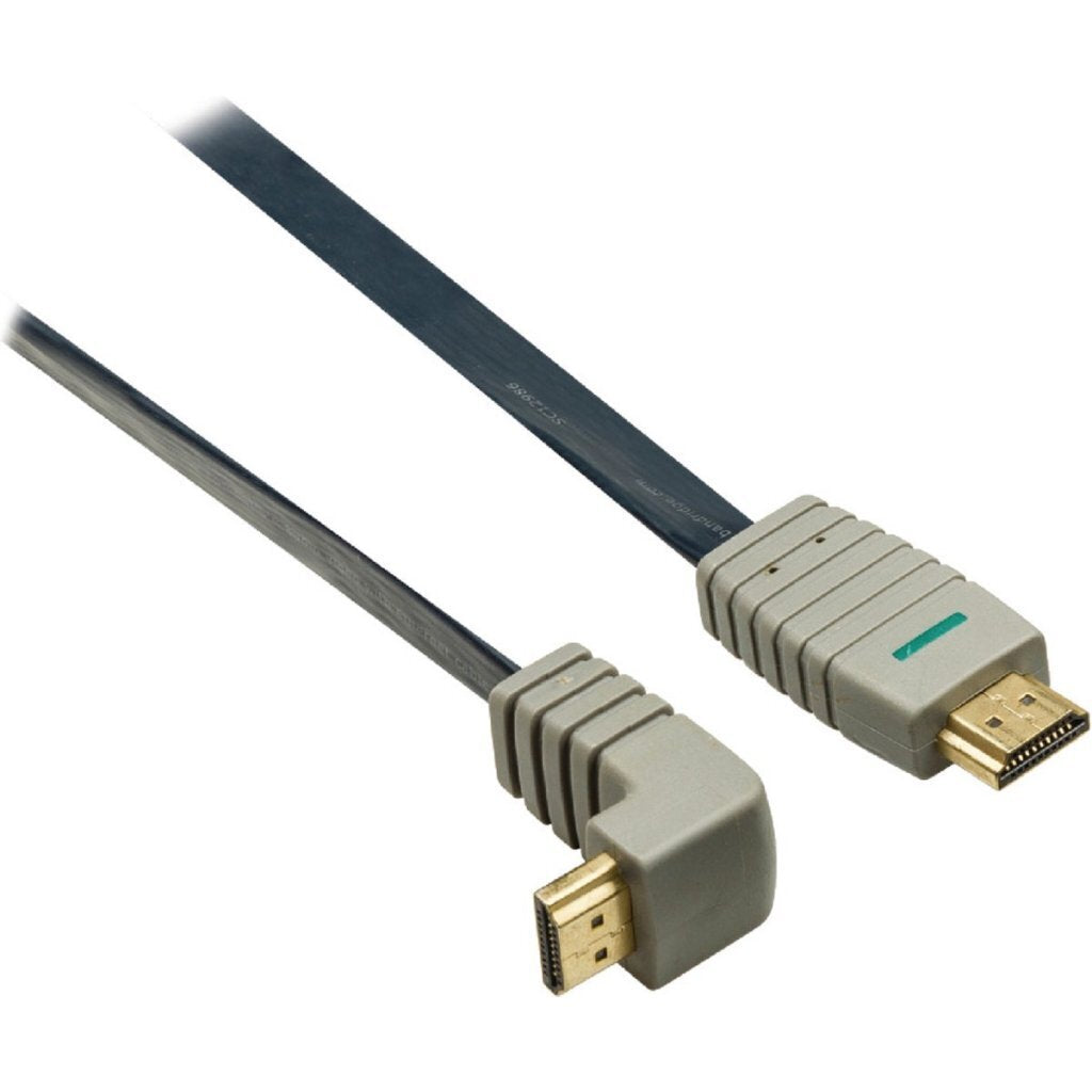 Bandridge Bvl1372 High Speed Hdmi 270 Graden Platte Kabel Verguld 2 M