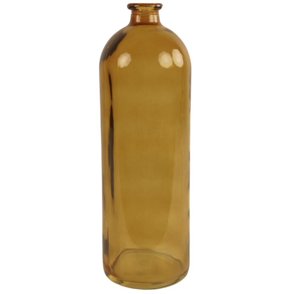 Overige Merken Countryfield Glazen Fles Vaas Erik 40 Cm Karamel/Transparant