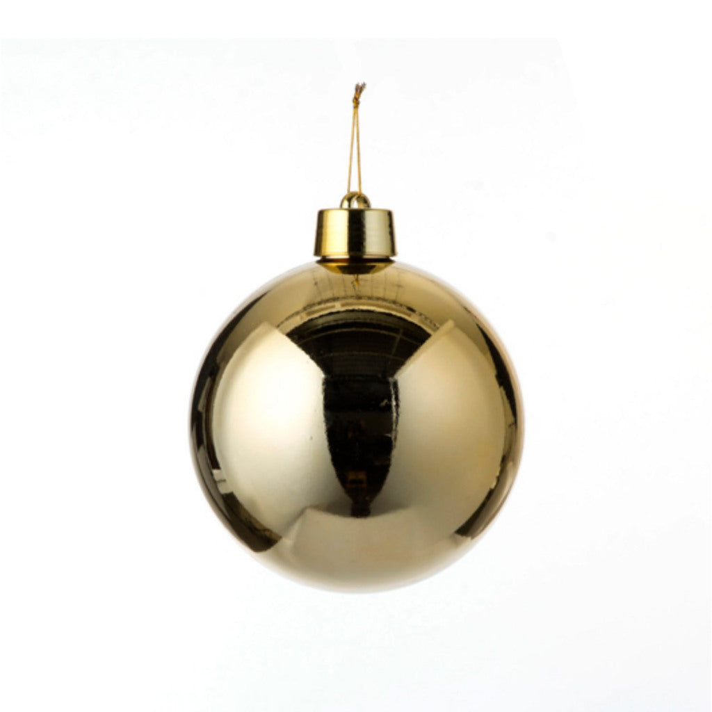 House of Seasons Kerstbal Kunststof Goud D20cm Direct leverbaar