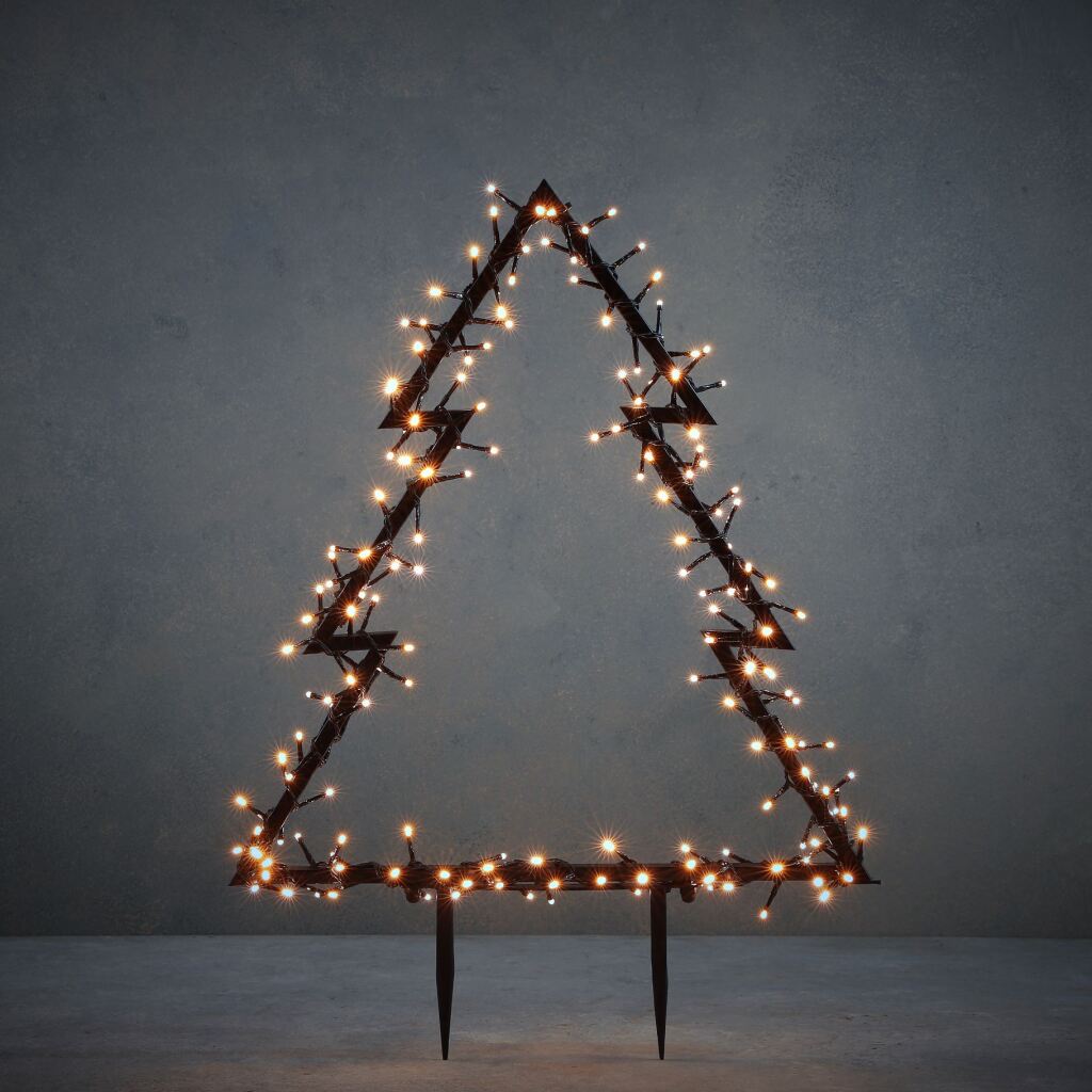 Overige Merken Luca Lighting Tuin Decoratie Led Boom 175 Leds 53X1X75 Cm Warm Wit Zwart