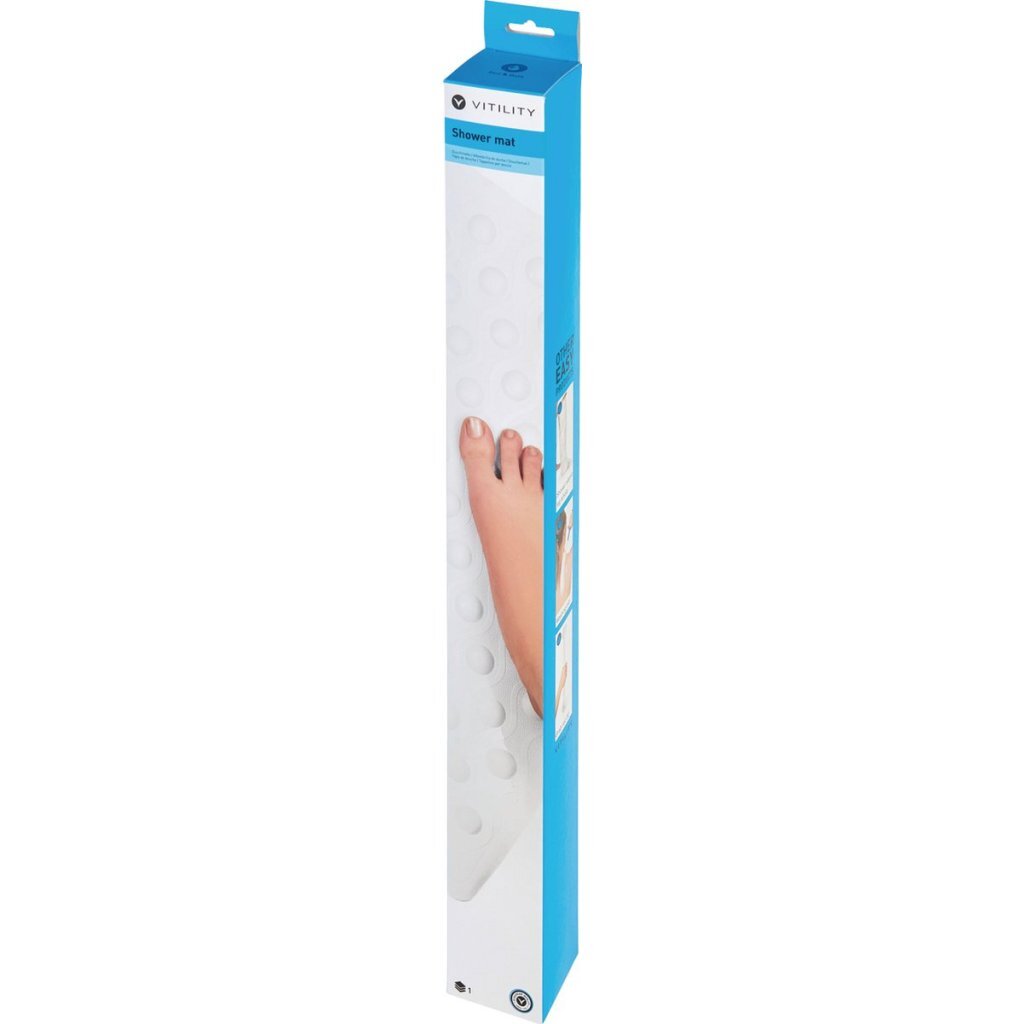 Vitility Douchemat 54X54 Cm Rubber/Wit