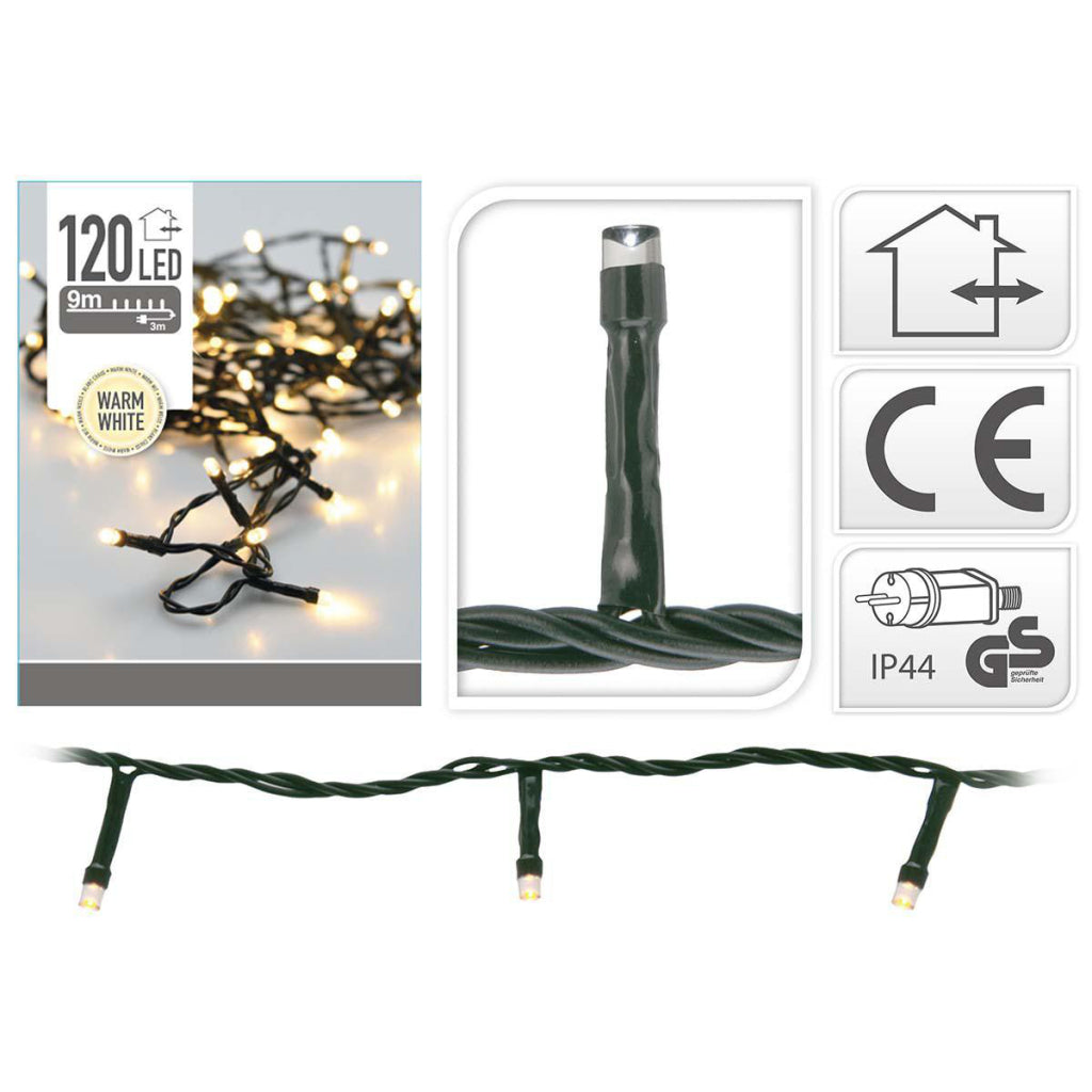 S.I.A. Kerstverlichting 13.5M 180 LED Lampjes IP44 Voorradig 1 - 2 werkdagen