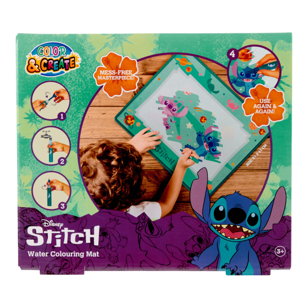 Disney Stitch Aqua Colouring Playmat