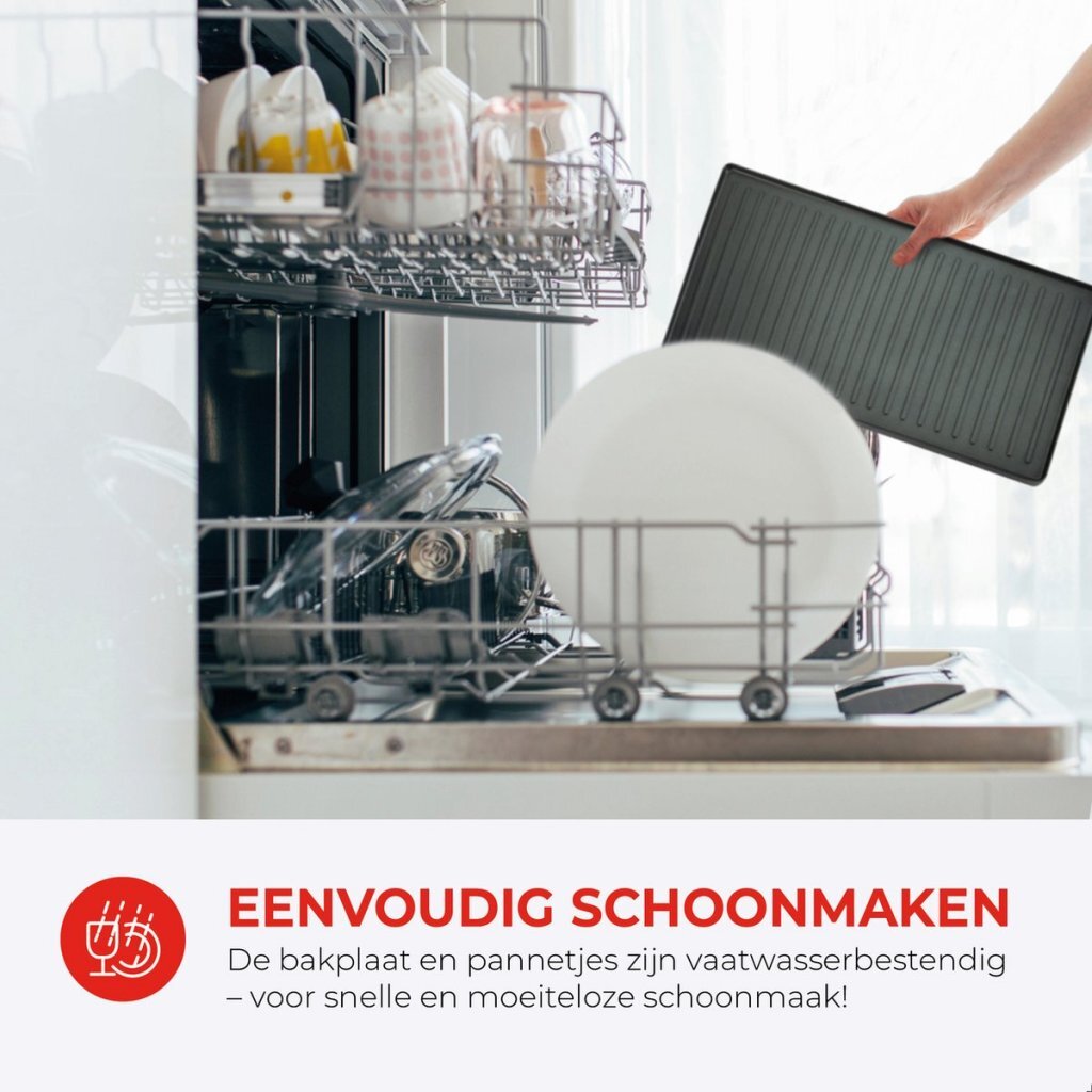 Bourgini Gourmette Reclette Pure Zwart/Rvs