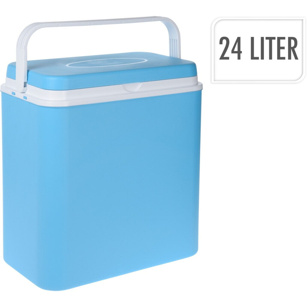 Basic Koelbox 24L Blauw/Wit