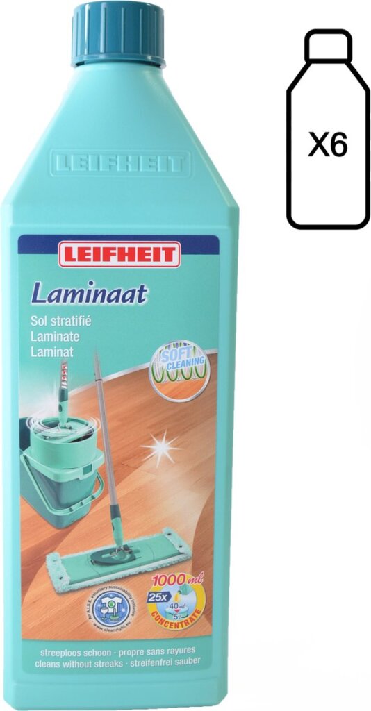 Leifheit Laminaatreiniger 6 X 1L