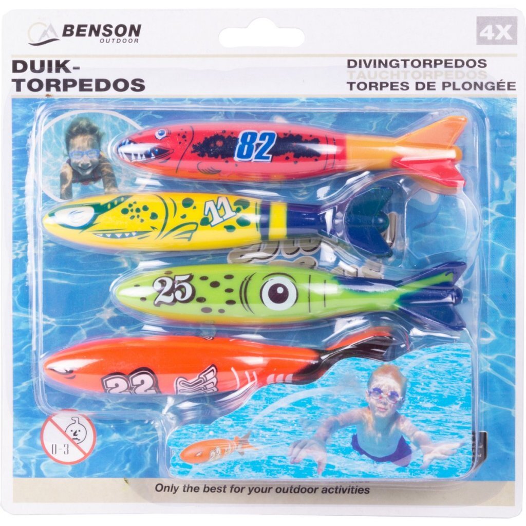 Benson Duikspeelgoed Torpedos 4 Stuks
