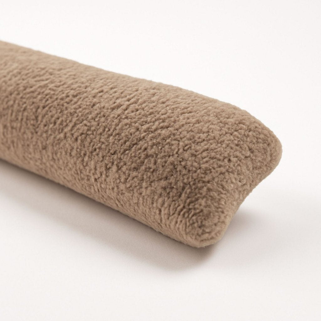 Overige Merken Tochtstopper 90X12 Cm Beige/Teddy Stof