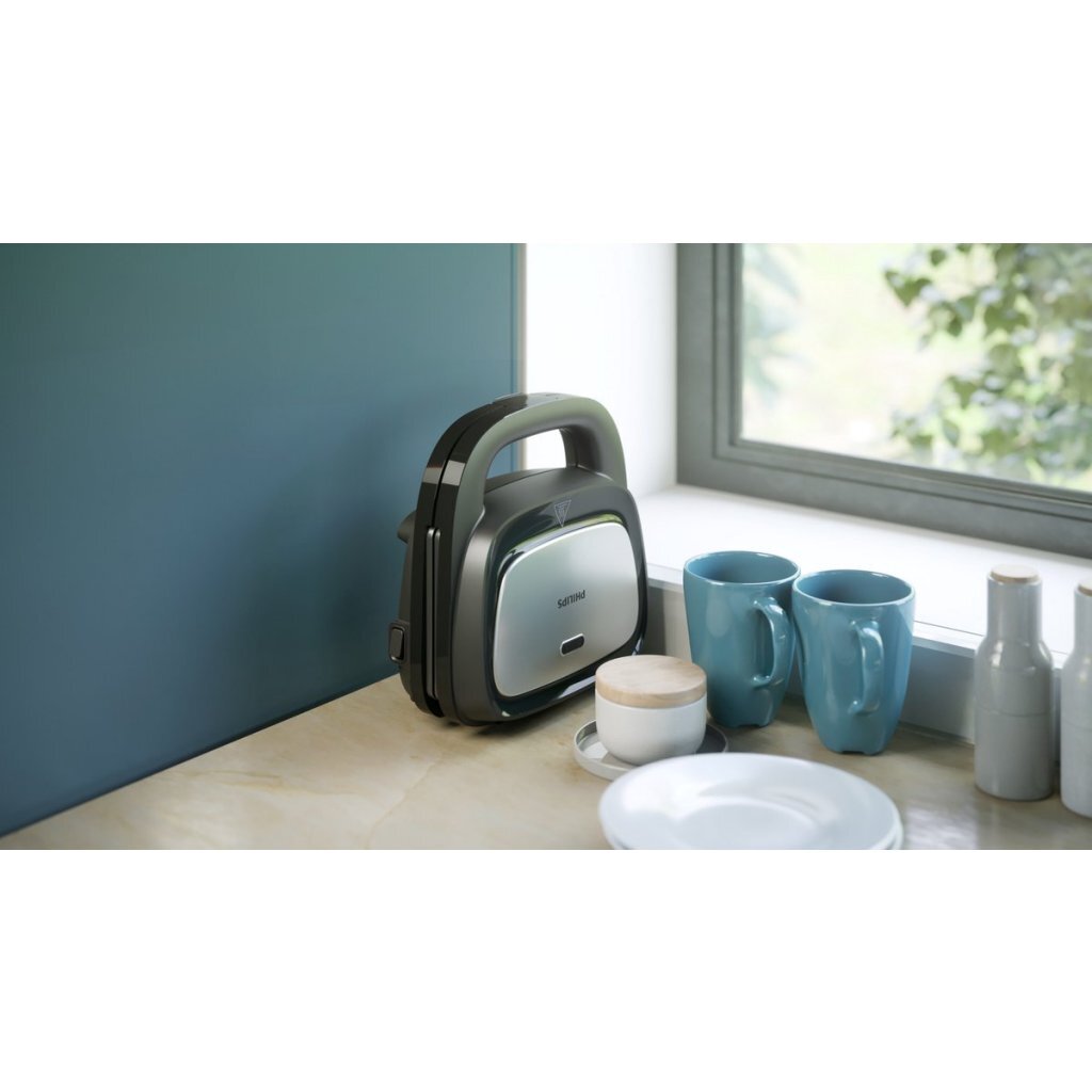 Philips Hd2350/80 5000 Series Tosti-Ijzer Zwart/Zilver