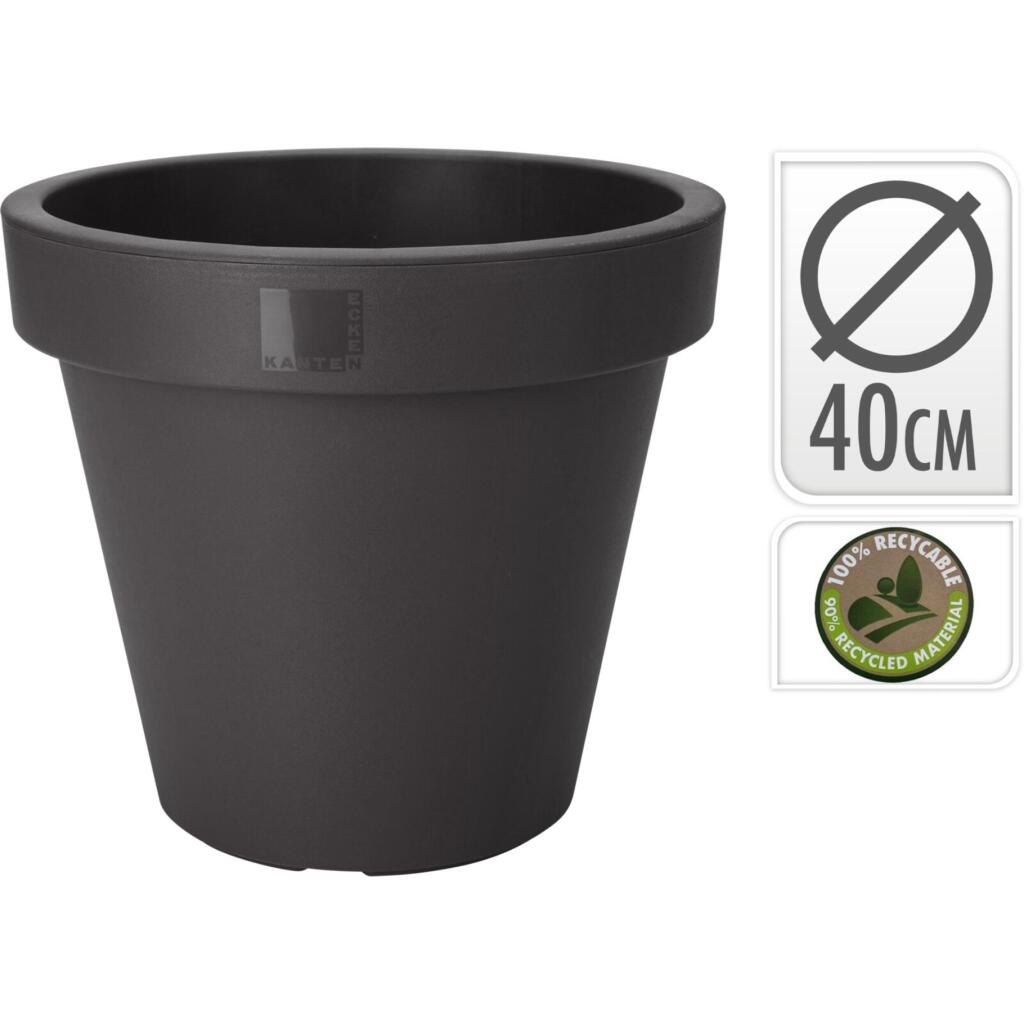 Overige Merken Ecken &Amp; Kanten Bloempot Rond 40 Cm Zwart