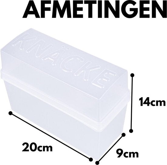Basic Crackerbox 1.65L Transparant Licht
